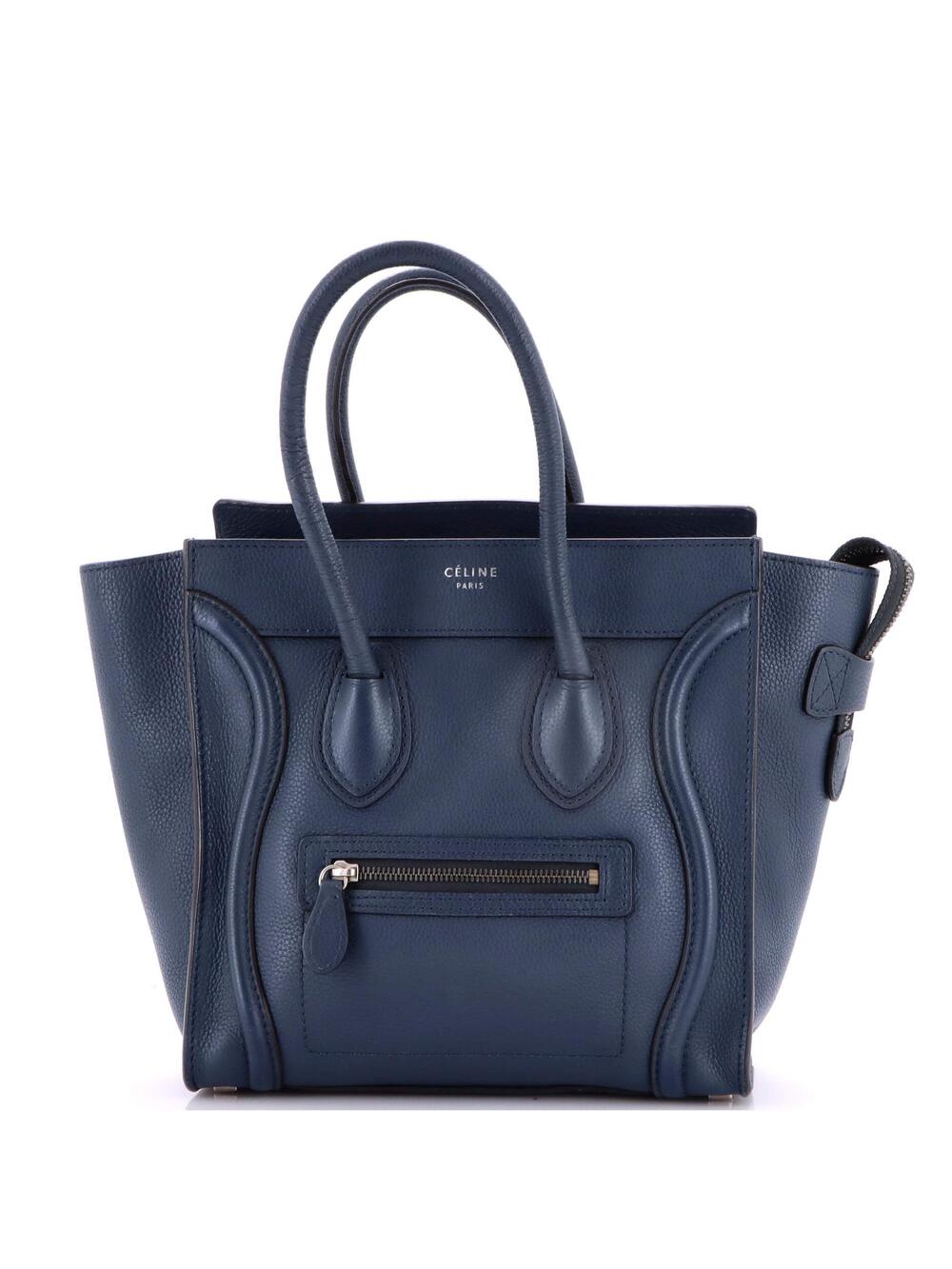 Celine Luggage Bag Grainy Leather Micro #248588C13B